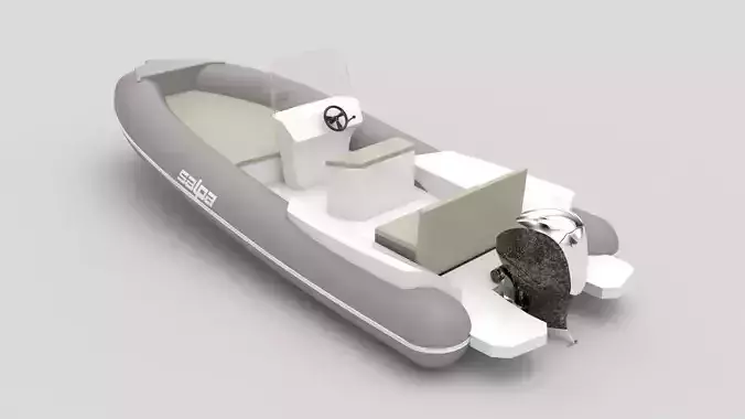 Salpa Soleil 20 Rubber Boat Free 3D model Salpa Soleil 20 Rubber Boat Free 3D model