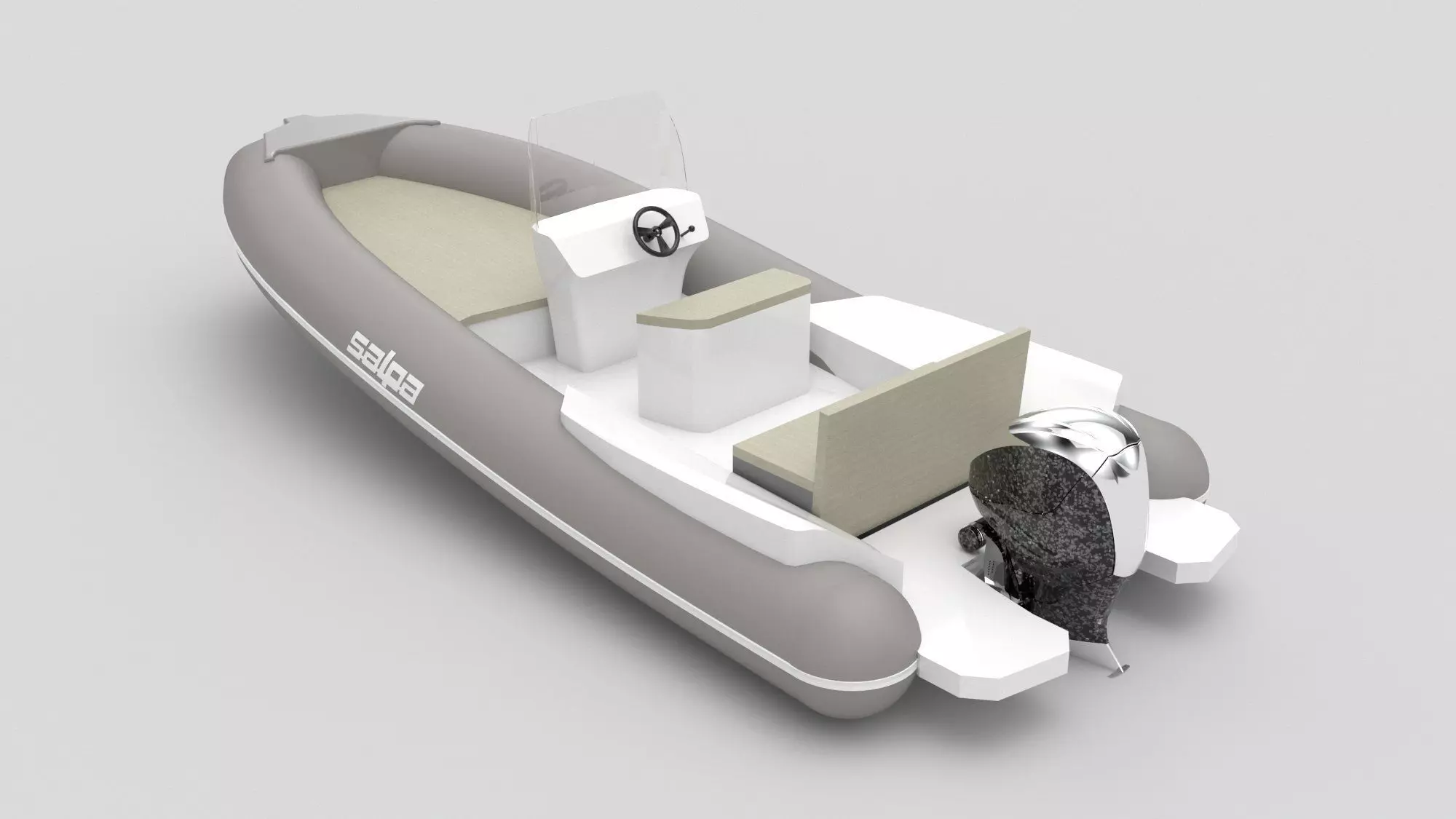 Salpa Soleil 20 Rubber Boat Free 3D model_0