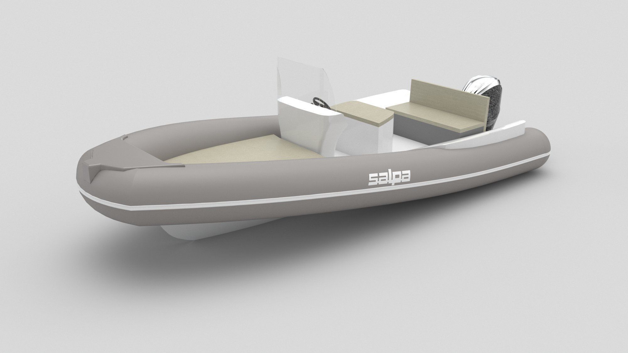 Salpa Soleil 20 Rubber Boat Free 3D model_2