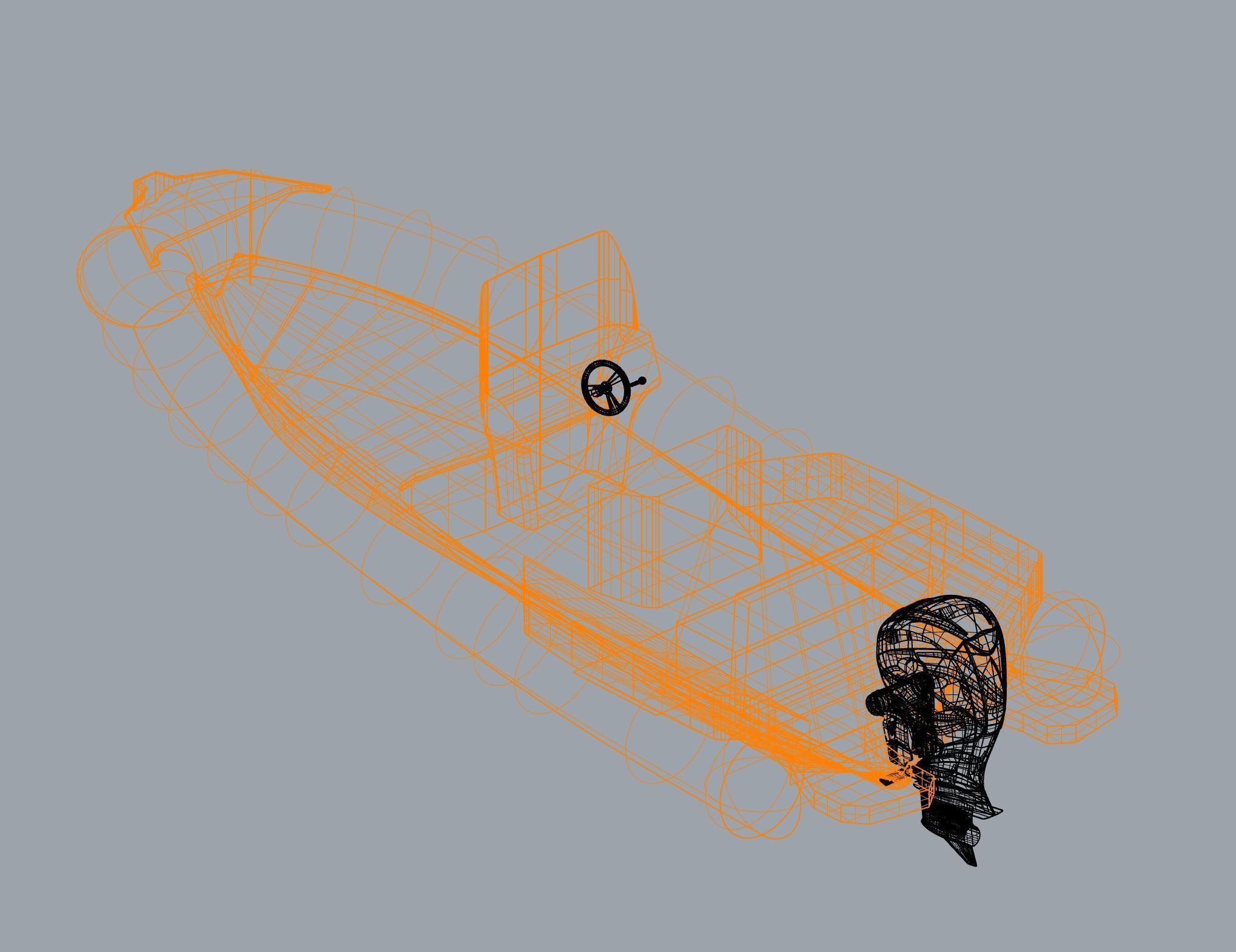 Salpa Soleil 20 Rubber Boat Free 3D model_10