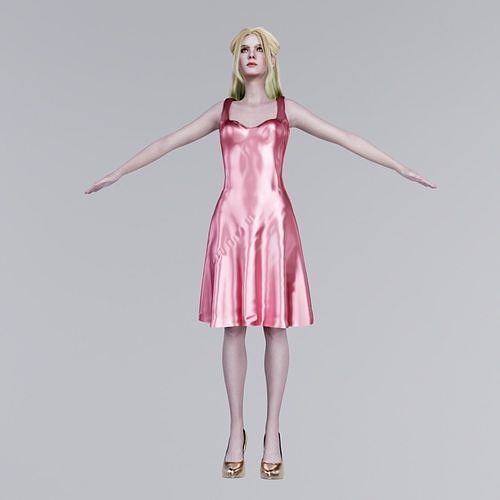 Elle fanning 3D model