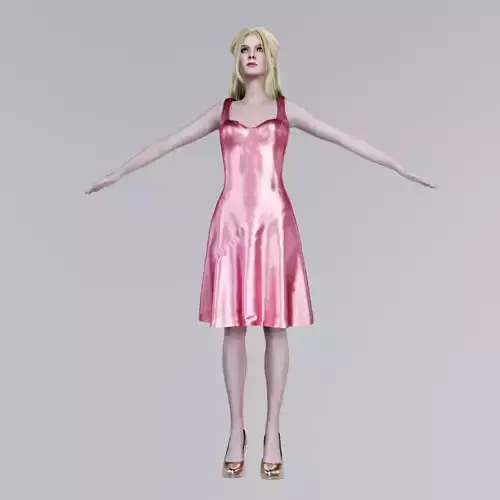 Elle fanning 3D model