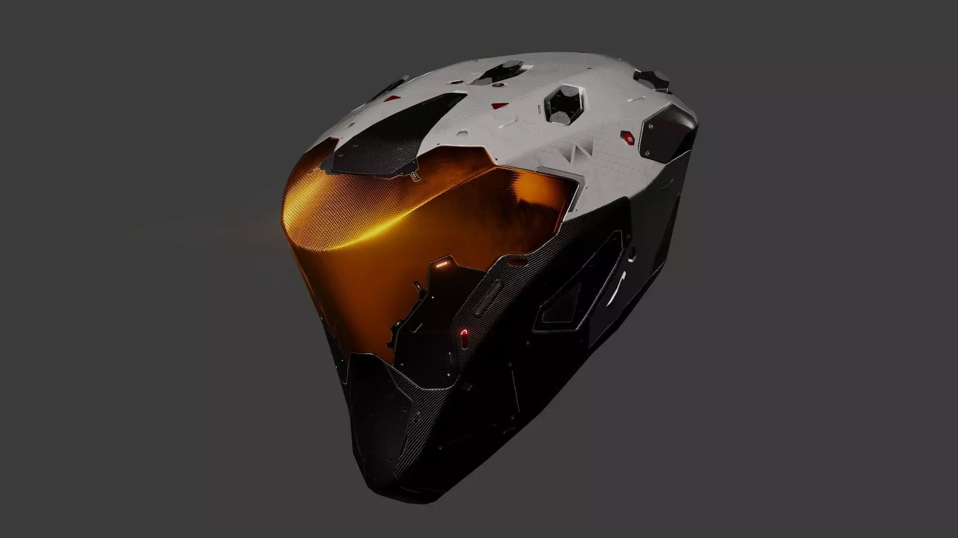 Sci-Fi Helmet Model - CG Ready Low-poly 3D model_0