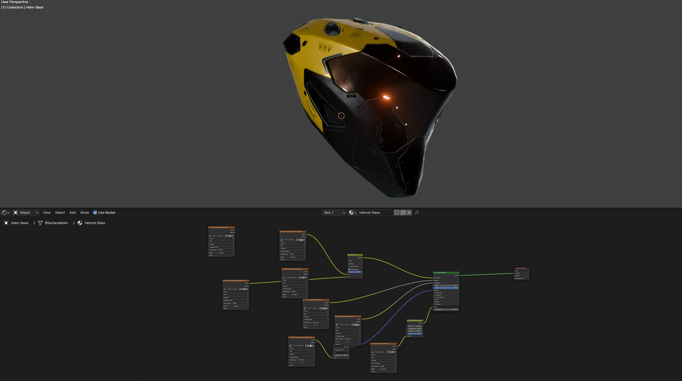 Sci-Fi Helmet Model - CG Ready Low-poly 3D model_3