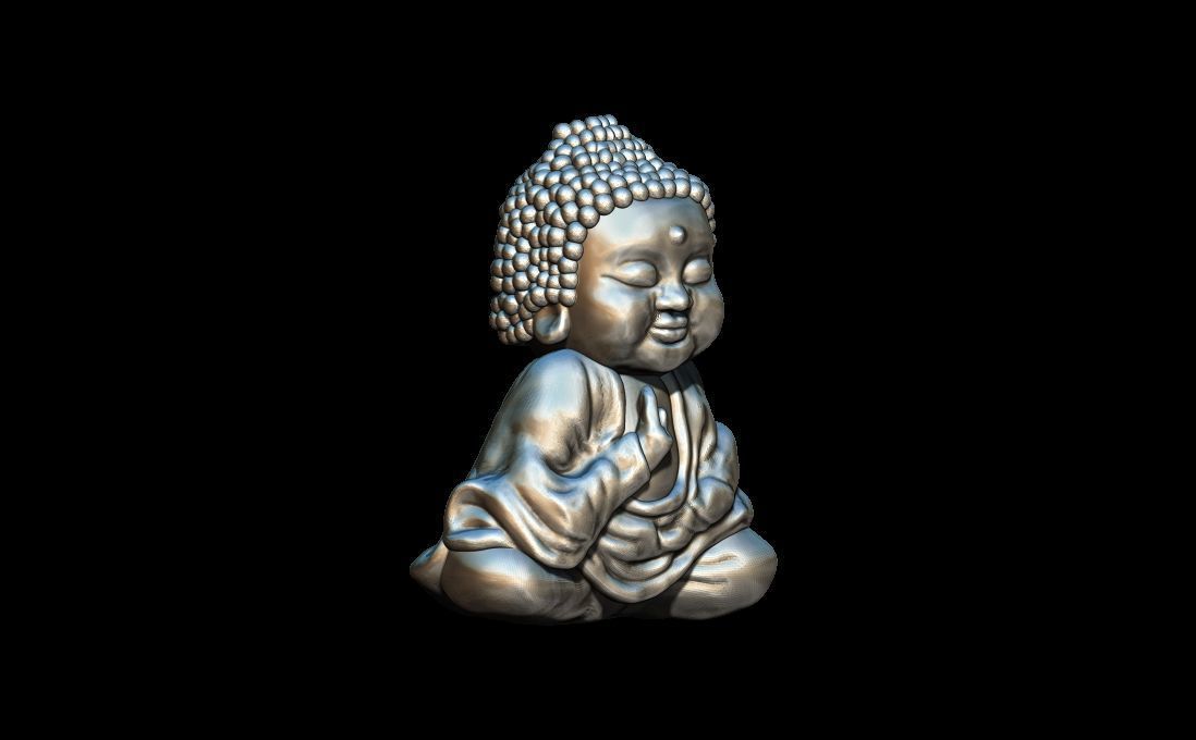 Baby Buddha 3D print model_2