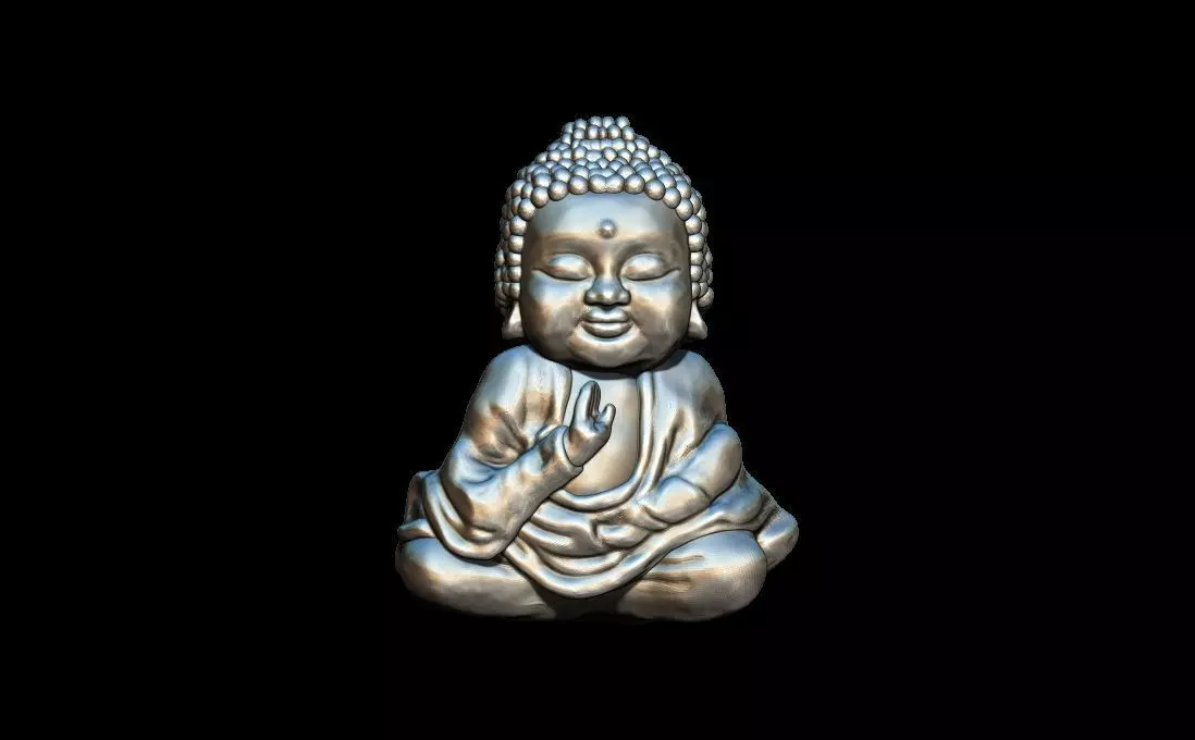 Baby Buddha 3D print model_0