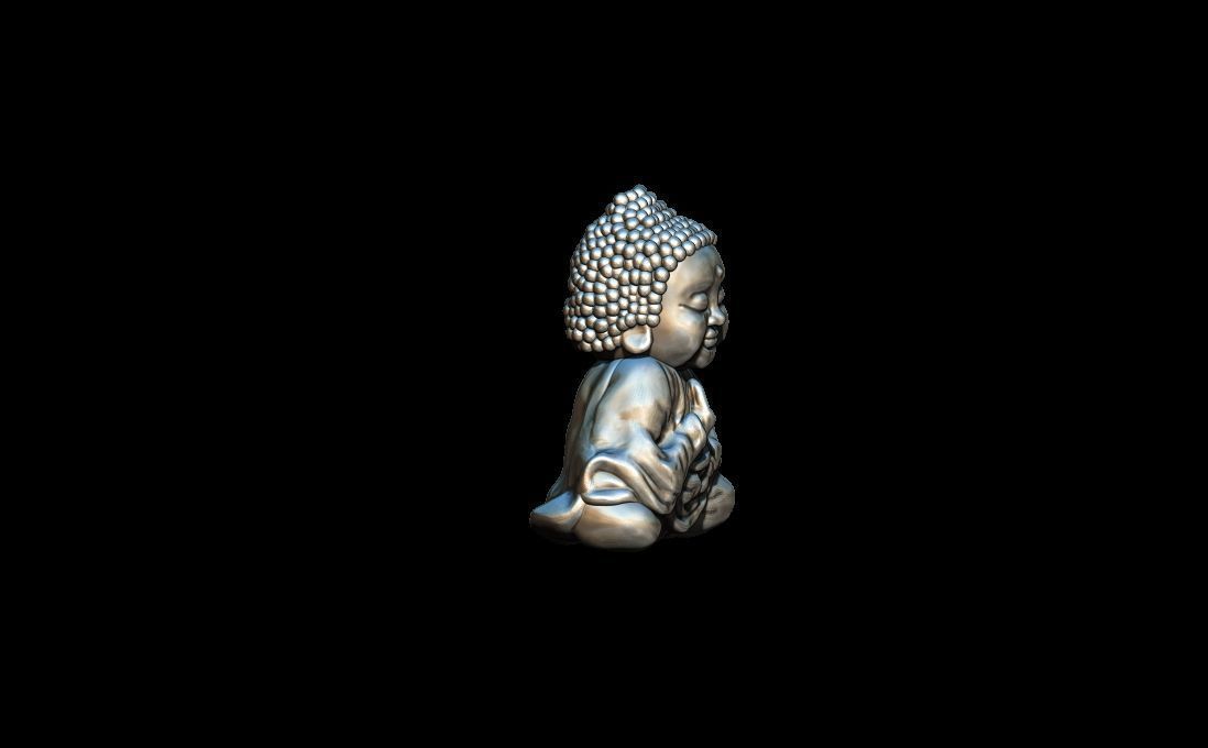 Baby Buddha 3D print model_6