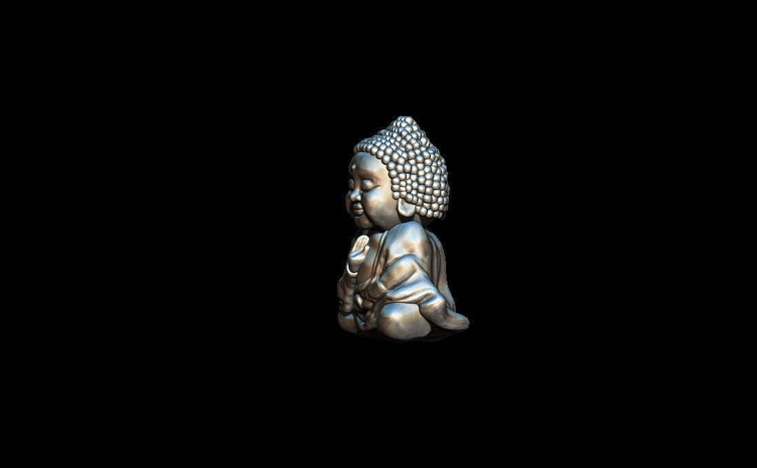 Baby Buddha 3D print model_5