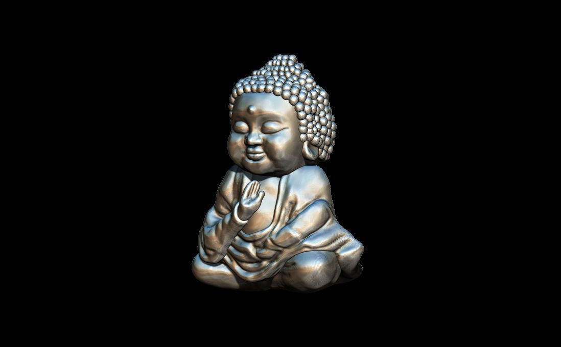 Baby Buddha 3D print model_1