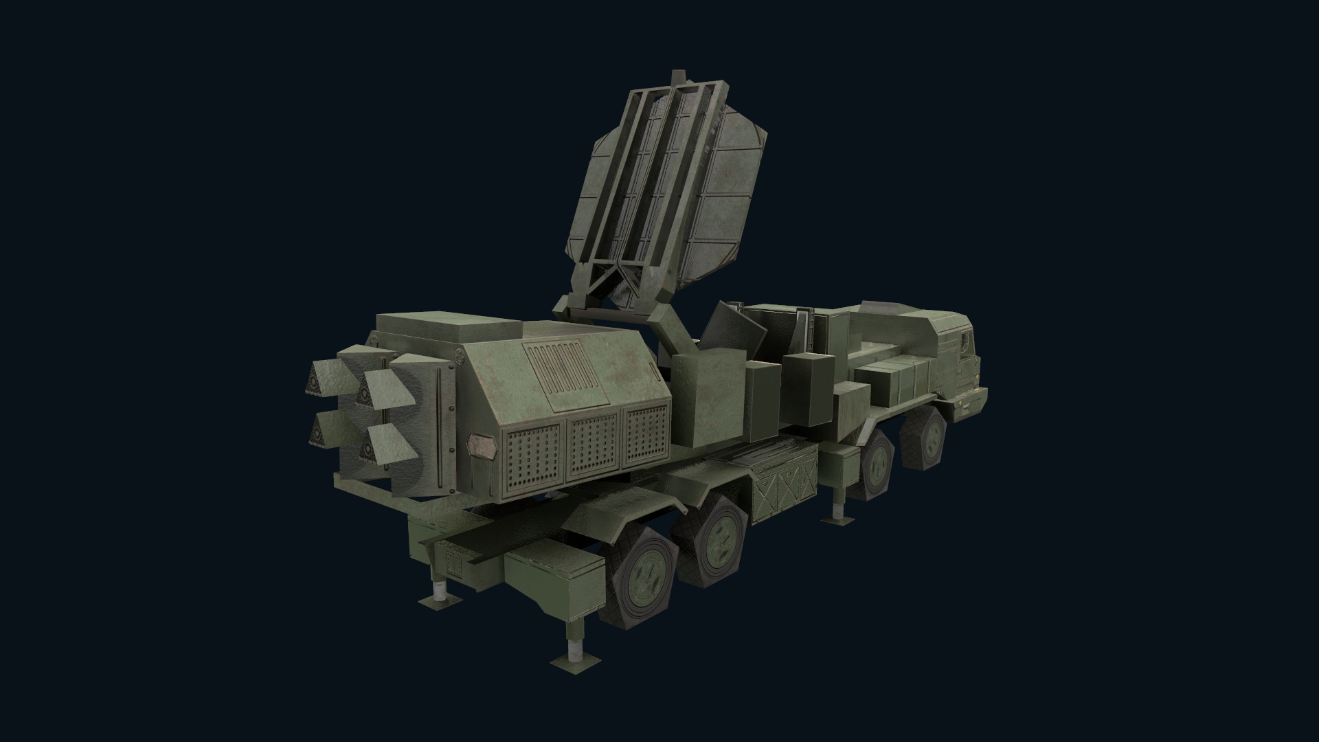 Asset - Army - Krasukha 2 EW System 3D Model Realistic Low-poly 3D model_49