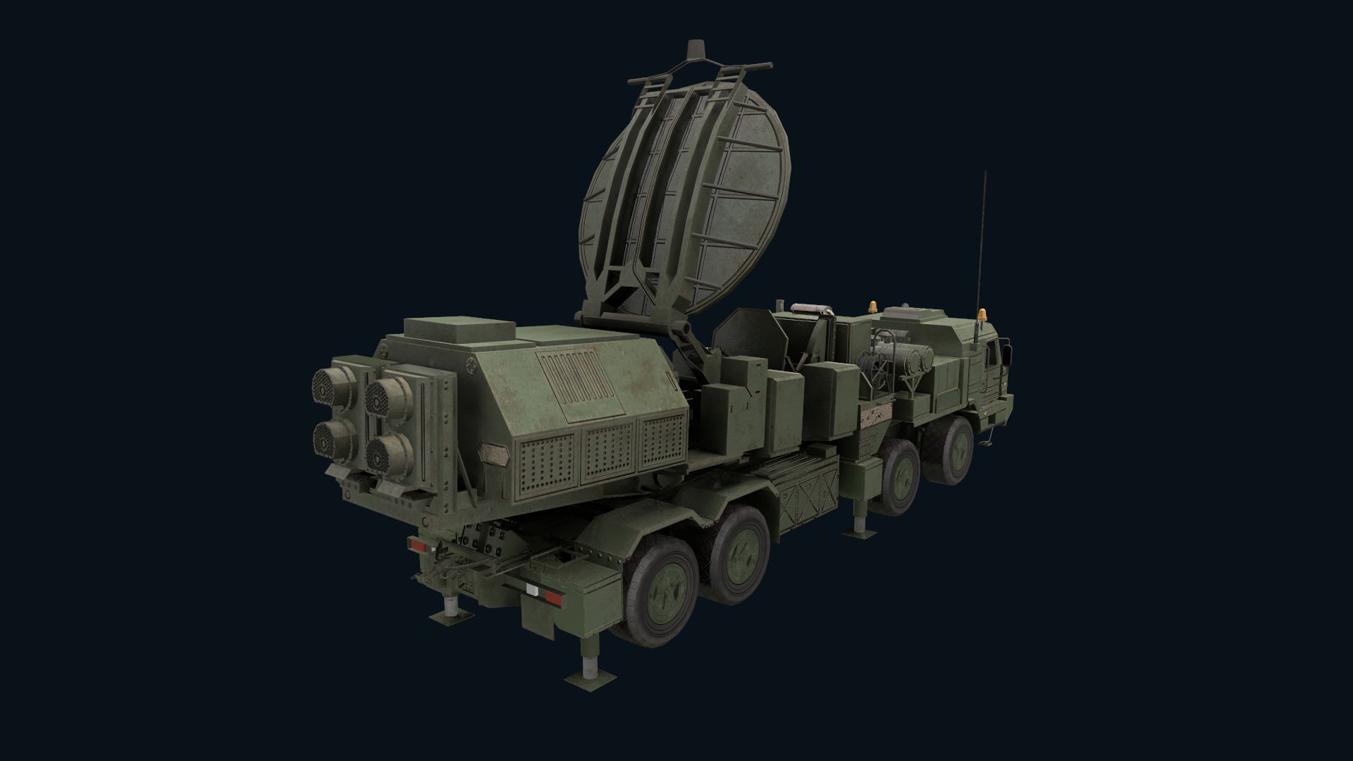 Asset - Army - Krasukha 2 EW System 3D Model Realistic Low-poly 3D model_9