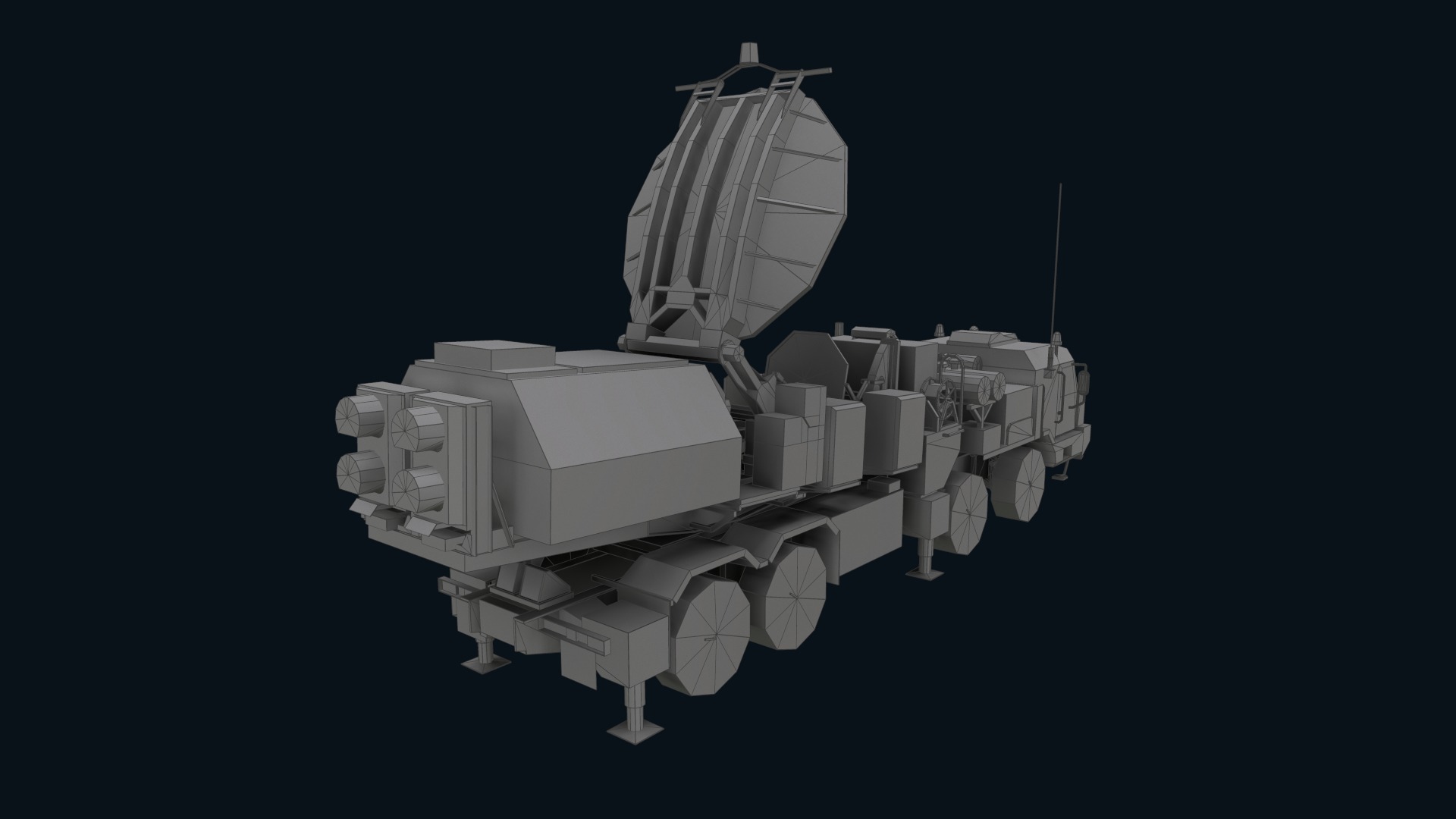 Asset - Army - Krasukha 2 EW System 3D Model Realistic Low-poly 3D model_24