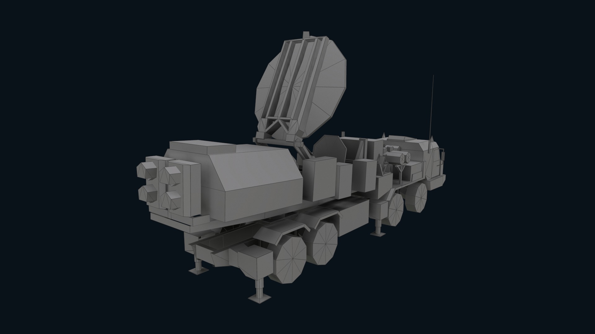 Asset - Army - Krasukha 2 EW System 3D Model Realistic Low-poly 3D model_44