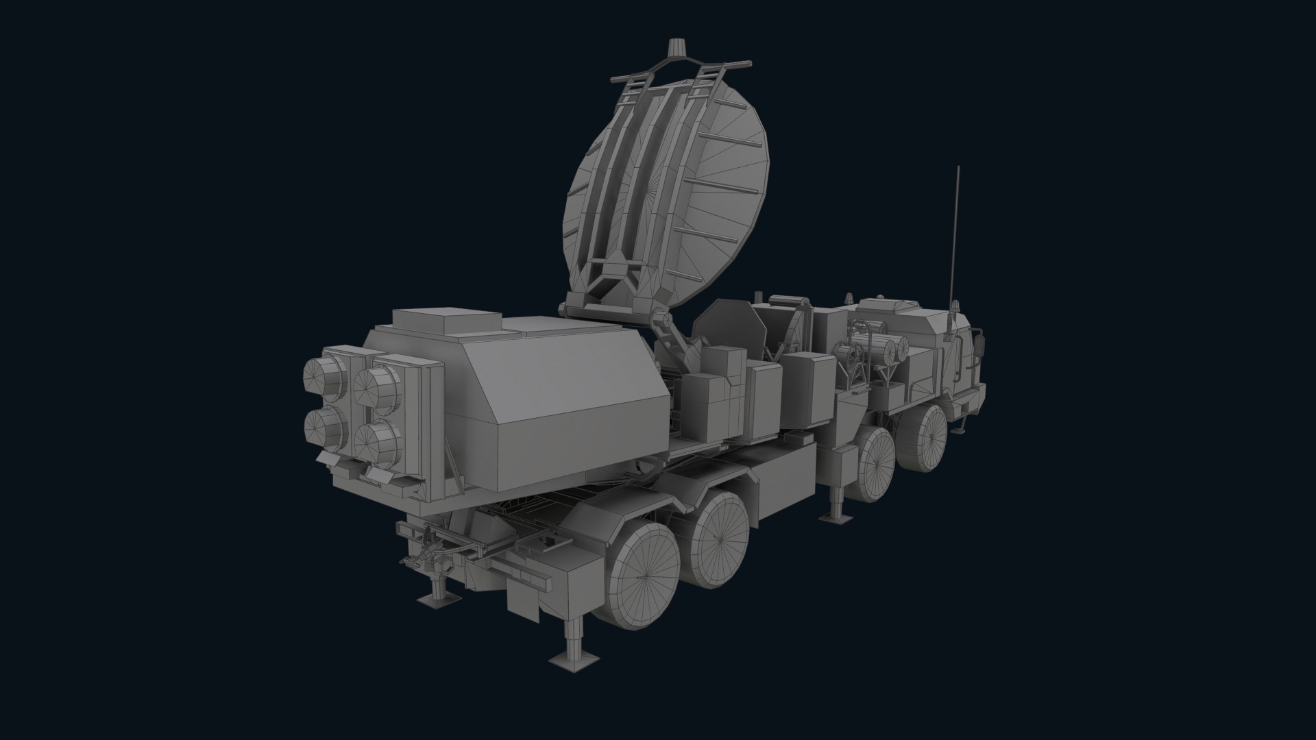 Asset - Army - Krasukha 2 EW System 3D Model Realistic Low-poly 3D model_14