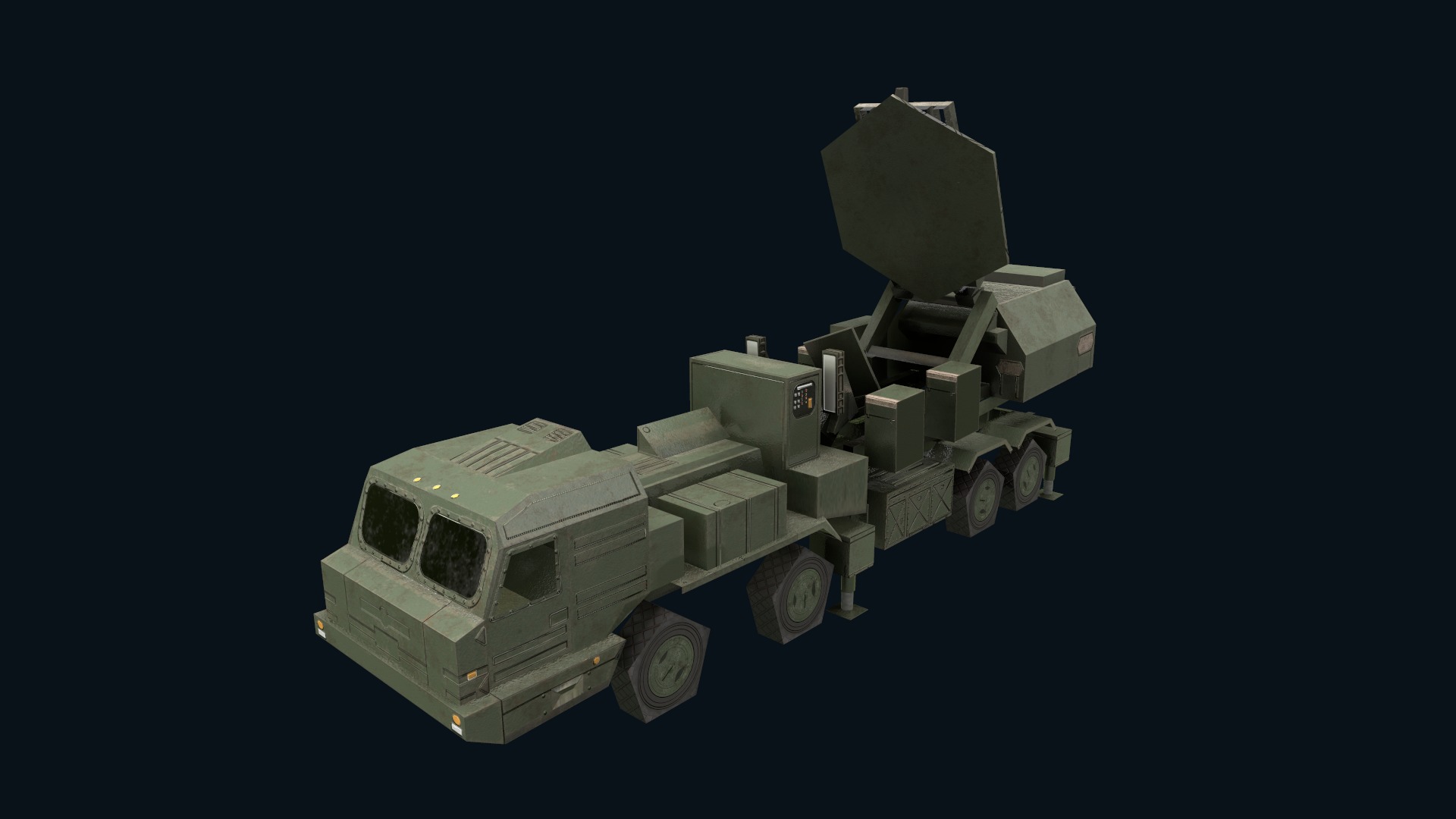 Asset - Army - Krasukha 2 EW System 3D Model Realistic Low-poly 3D model_46