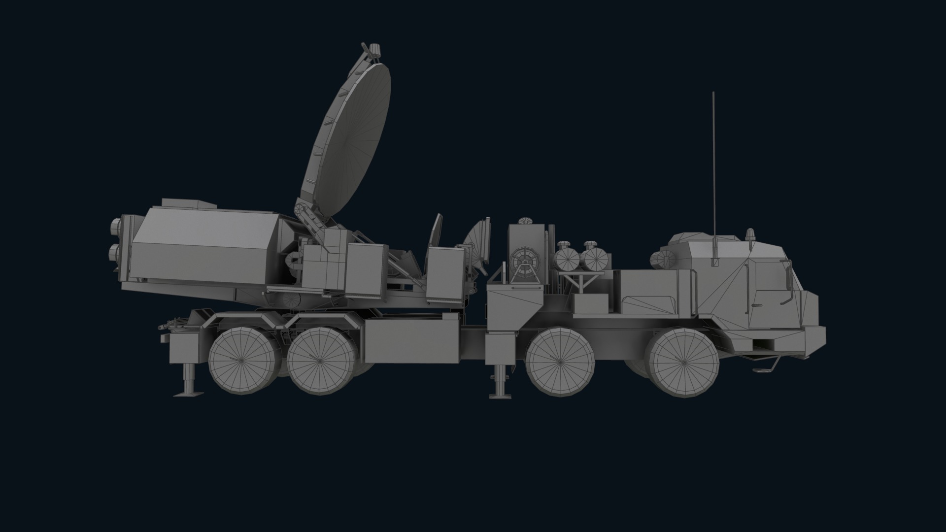 Asset - Army - Krasukha 2 EW System 3D Model Realistic Low-poly 3D model_13