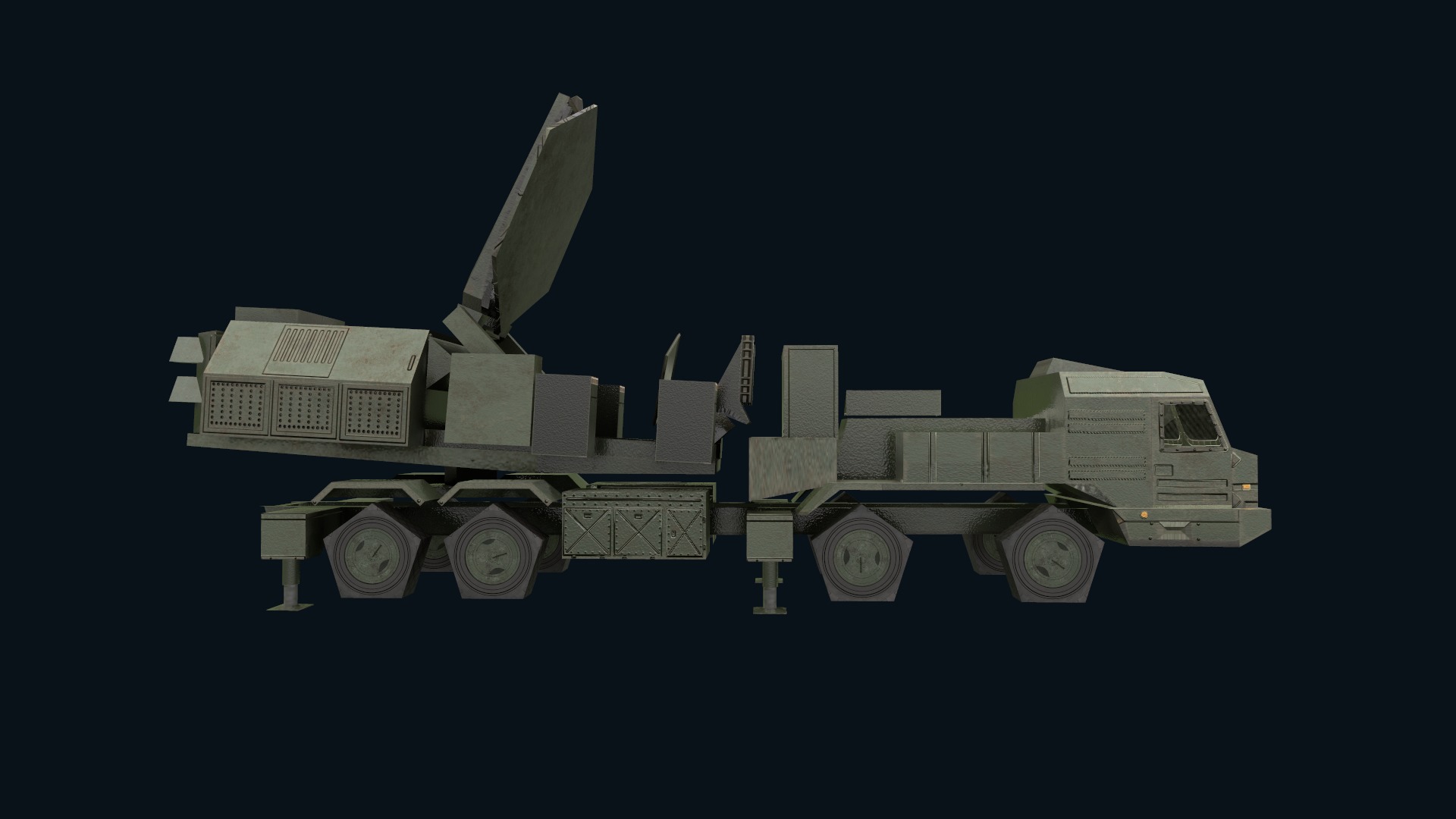 Asset - Army - Krasukha 2 EW System 3D Model Realistic Low-poly 3D model_48