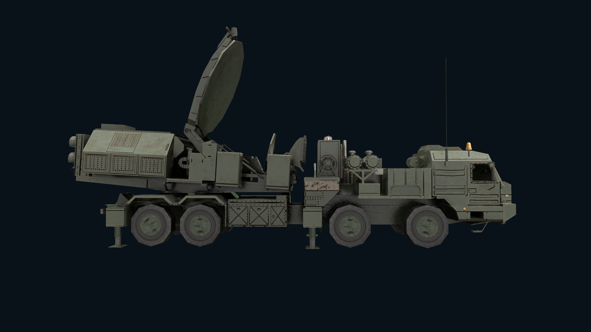 Asset - Army - Krasukha 2 EW System 3D Model Realistic Low-poly 3D model_18