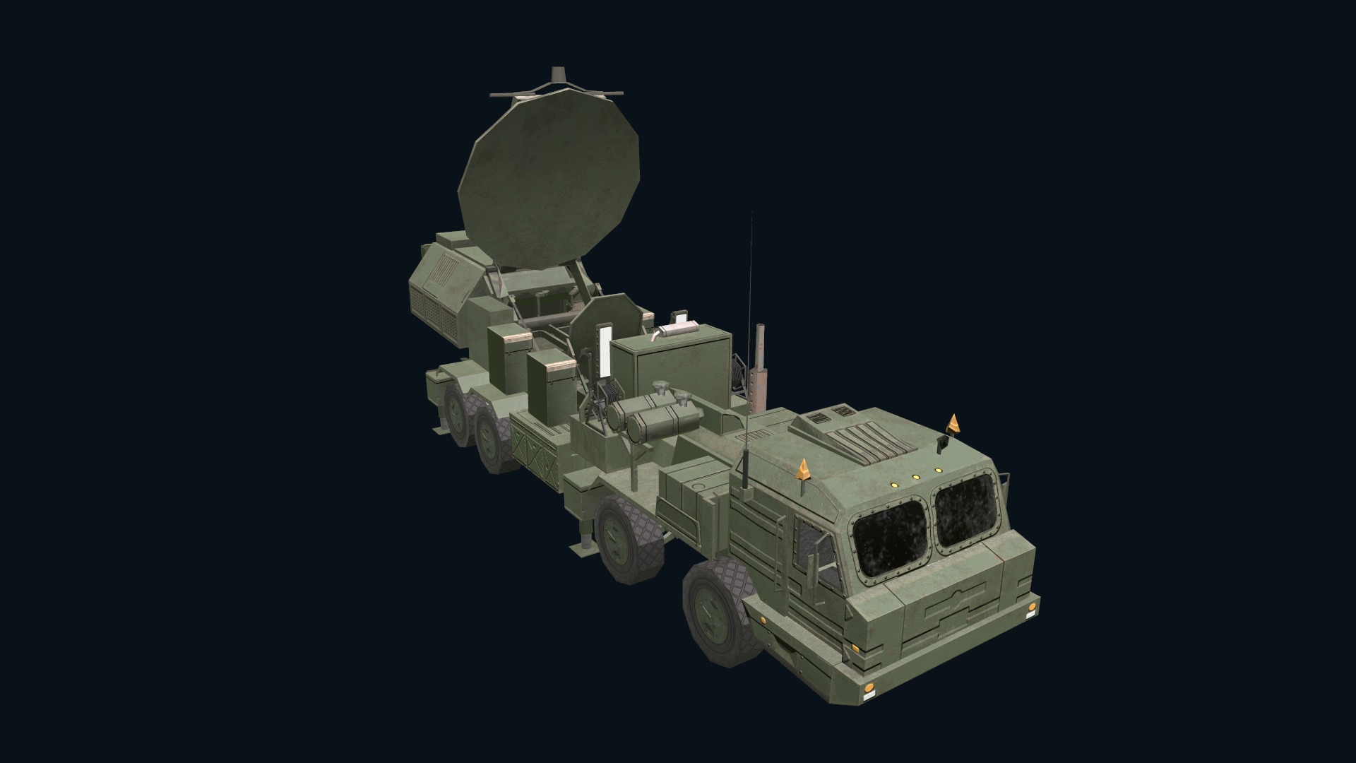 Asset - Army - Krasukha 2 EW System 3D Model Realistic Low-poly 3D model_27