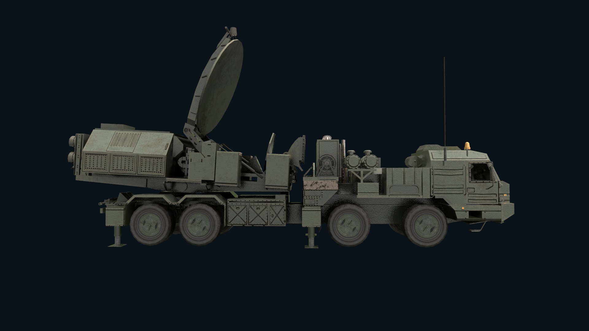Asset - Army - Krasukha 2 EW System 3D Model Realistic Low-poly 3D model_8