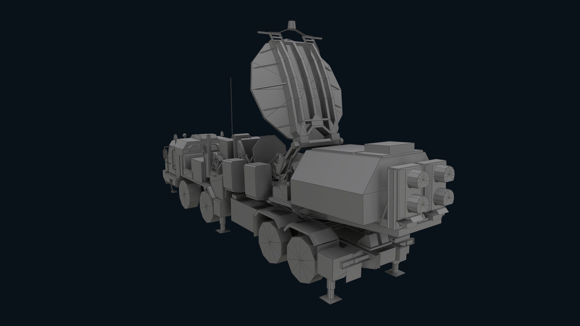 Asset - Army - Krasukha 2 EW System 3D Model Realistic Low-poly 3D model_25