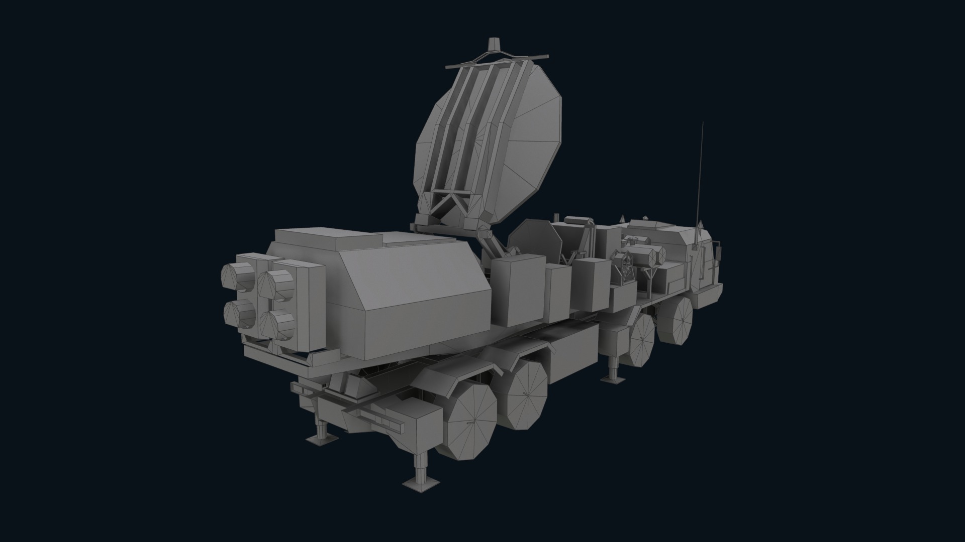 Asset - Army - Krasukha 2 EW System 3D Model Realistic Low-poly 3D model_34