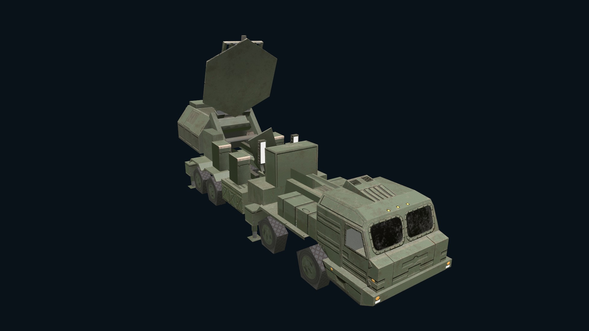 Asset - Army - Krasukha 2 EW System 3D Model Realistic Low-poly 3D model_47