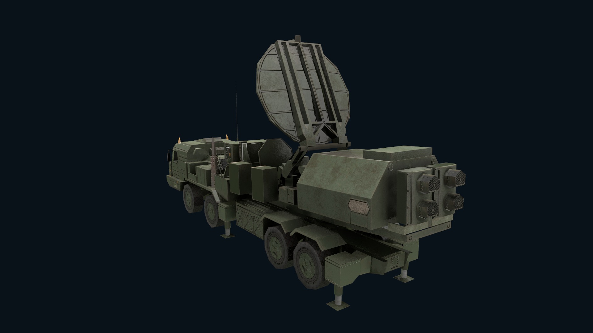 Asset - Army - Krasukha 2 EW System 3D Model Realistic Low-poly 3D model_40