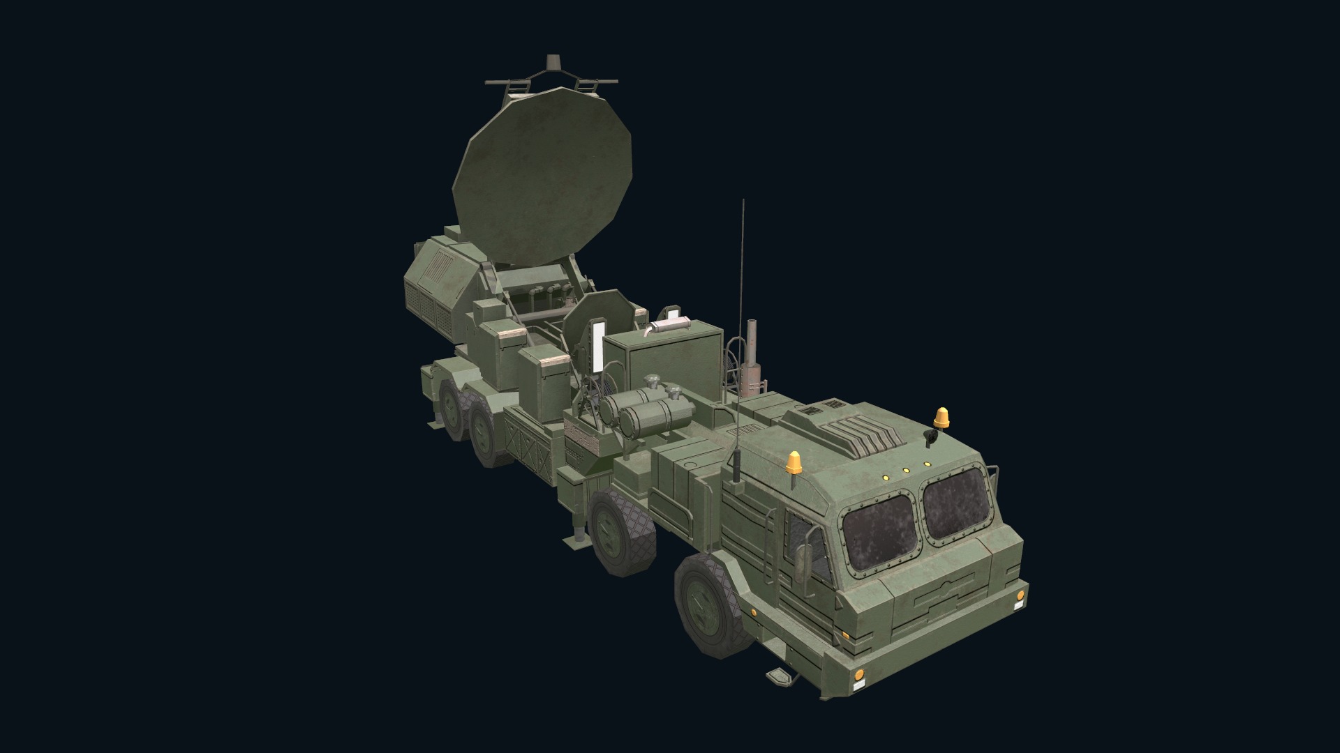 Asset - Army - Krasukha 2 EW System 3D Model Realistic Low-poly 3D model_17