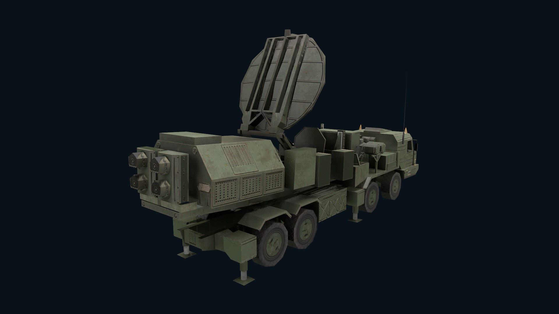 Asset - Army - Krasukha 2 EW System 3D Model Realistic Low-poly 3D model_39