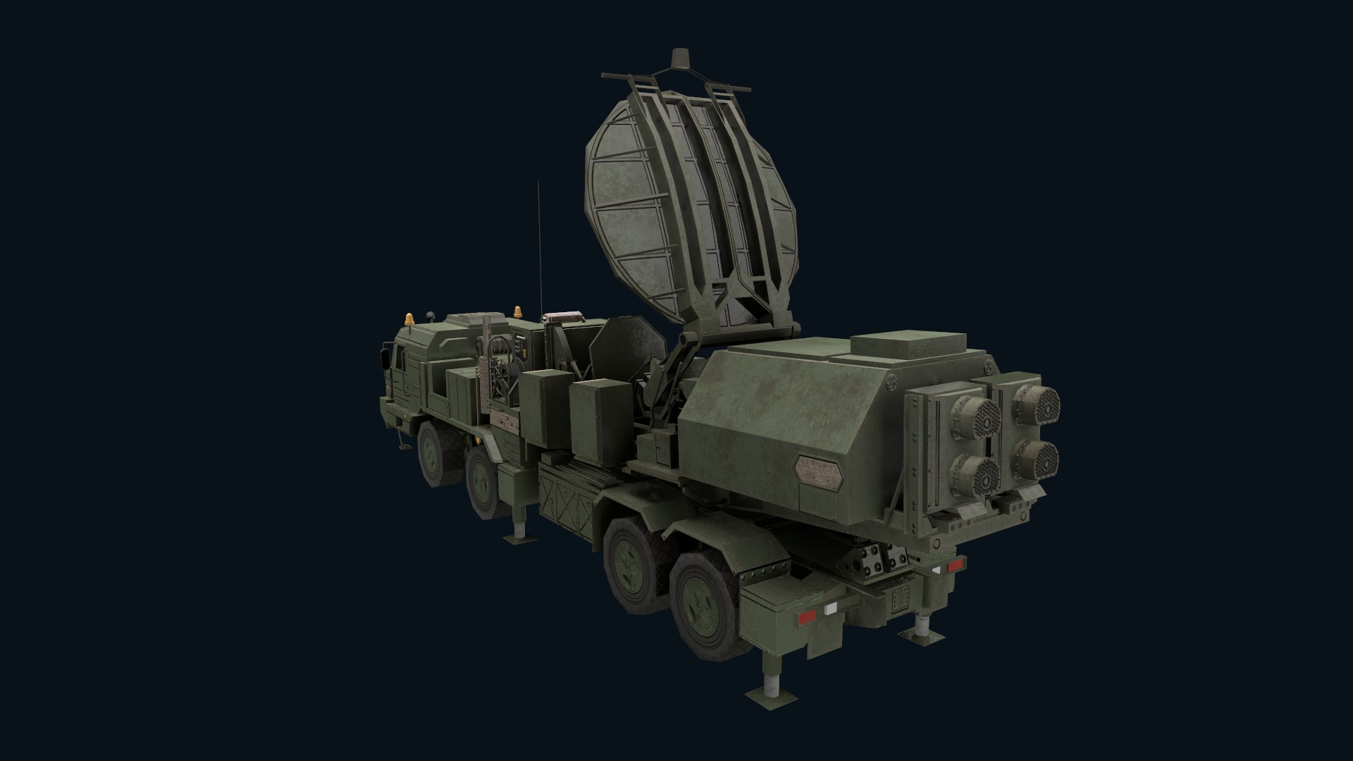 Asset - Army - Krasukha 2 EW System 3D Model Realistic Low-poly 3D model_20