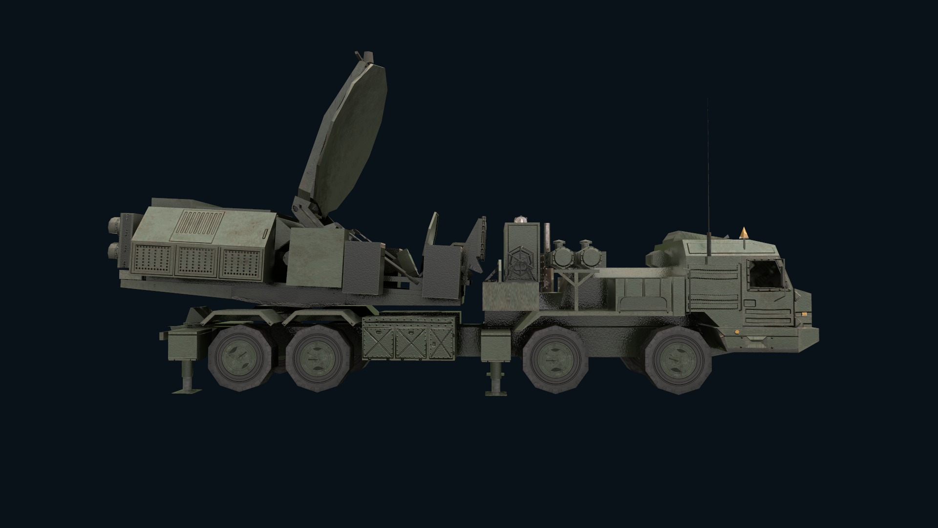 Asset - Army - Krasukha 2 EW System 3D Model Realistic Low-poly 3D model_28