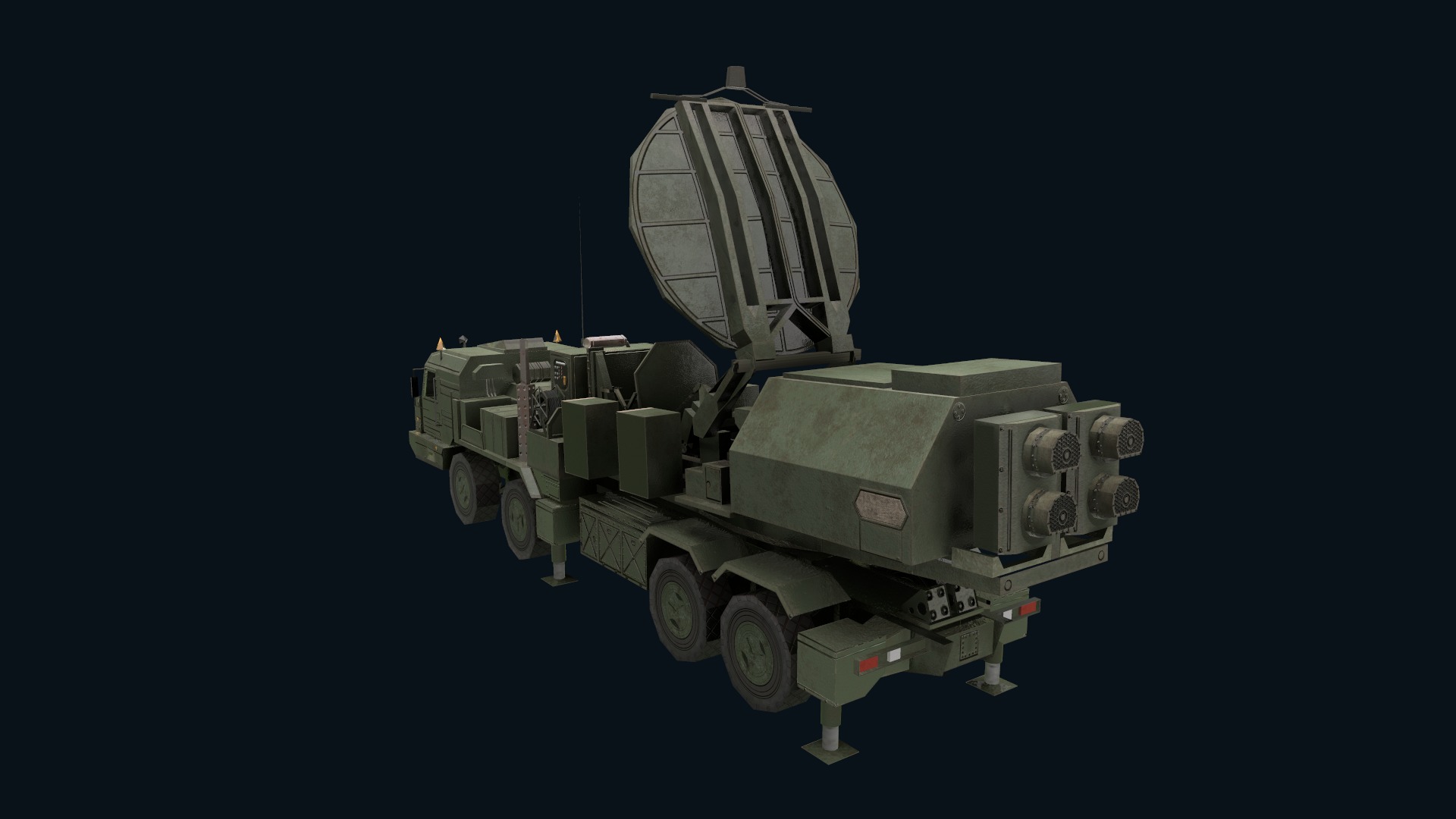Asset - Army - Krasukha 2 EW System 3D Model Realistic Low-poly 3D model_30