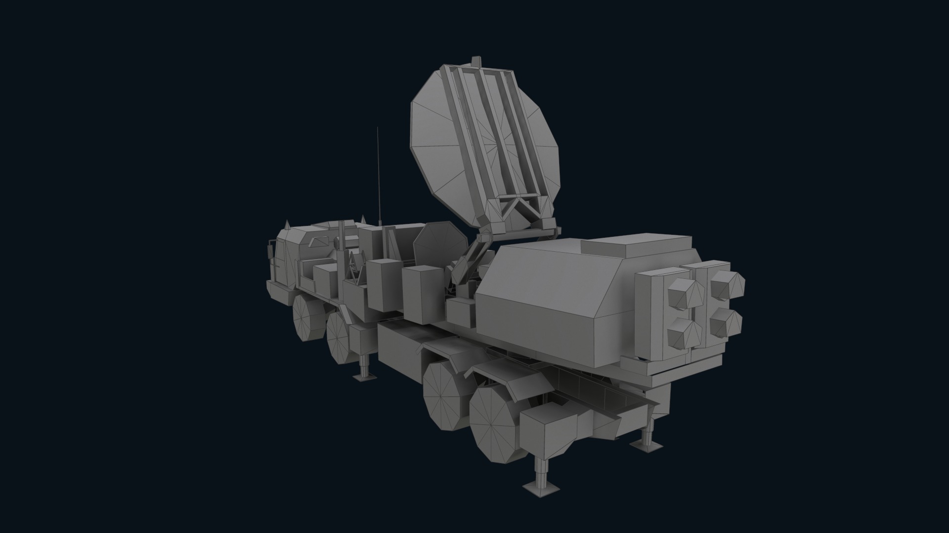 Asset - Army - Krasukha 2 EW System 3D Model Realistic Low-poly 3D model_45