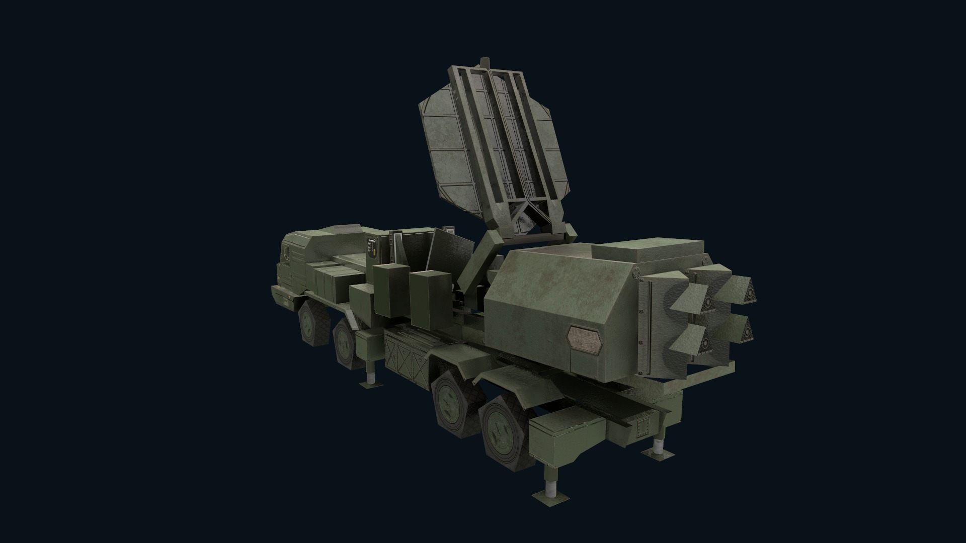 Asset - Army - Krasukha 2 EW System 3D Model Realistic Low-poly 3D model_50