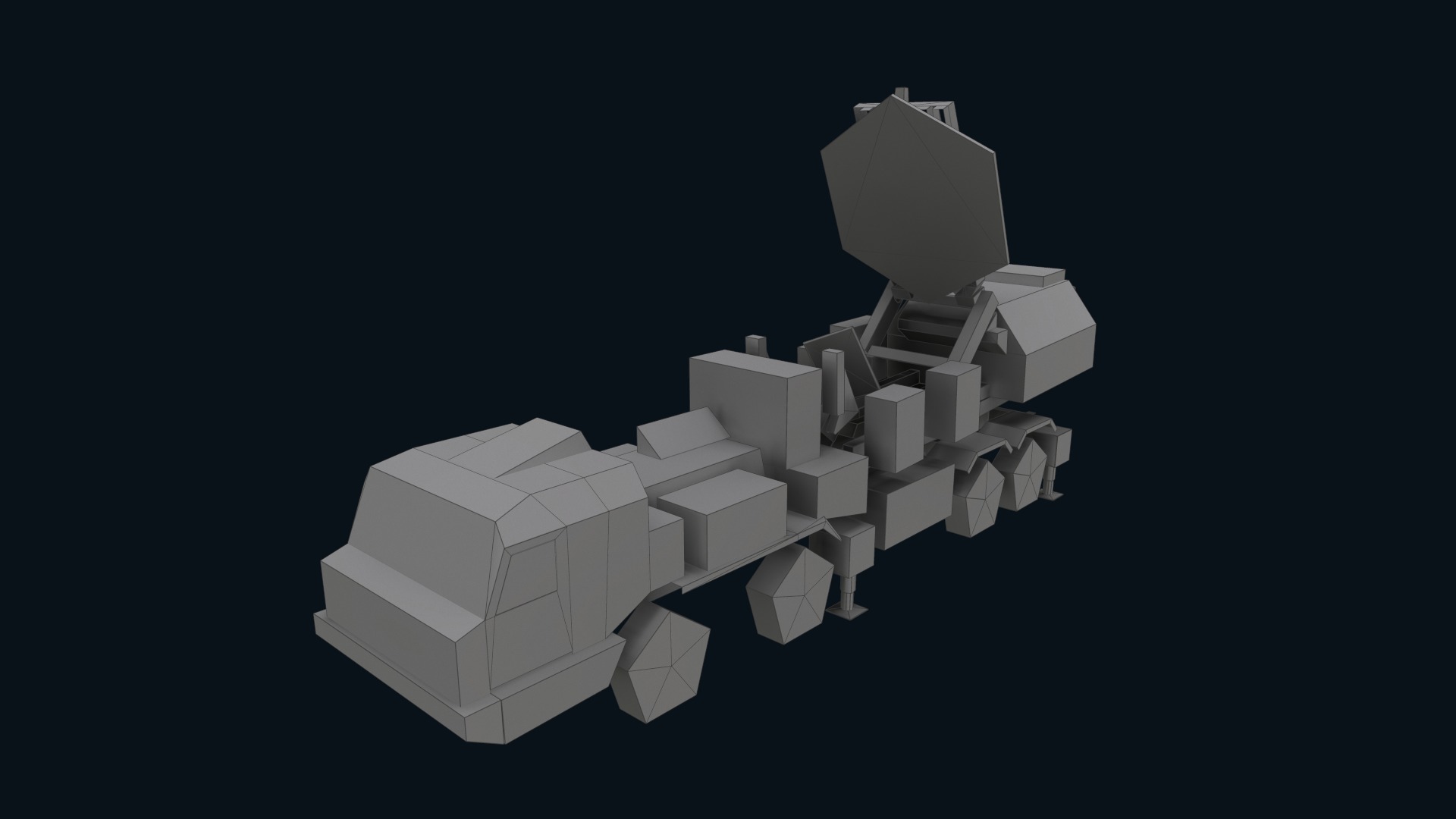 Asset - Army - Krasukha 2 EW System 3D Model Realistic Low-poly 3D model_51