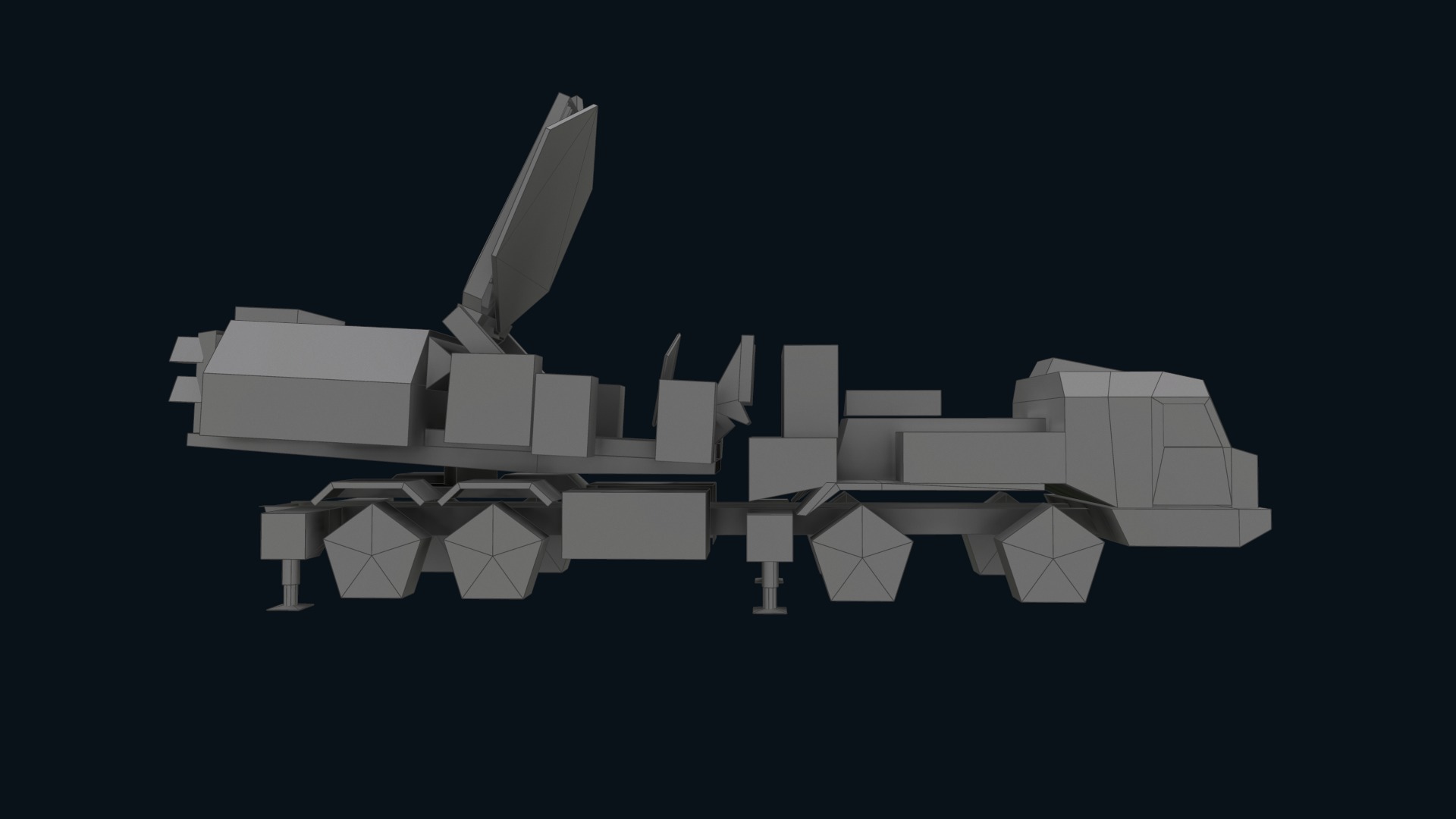 Asset - Army - Krasukha 2 EW System 3D Model Realistic Low-poly 3D model_53