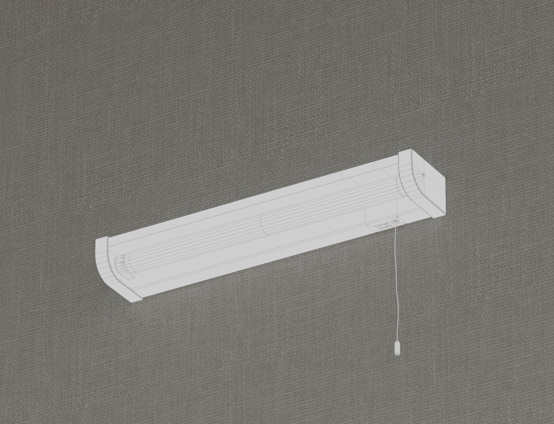 Fluorescent Lights-2 Low-poly 3D model_11