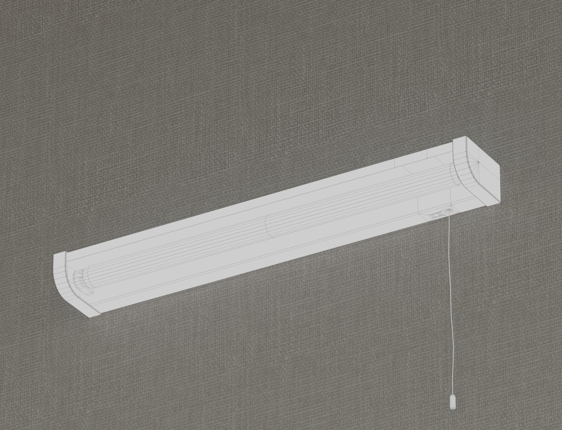Fluorescent Lights-2 Low-poly 3D model_13