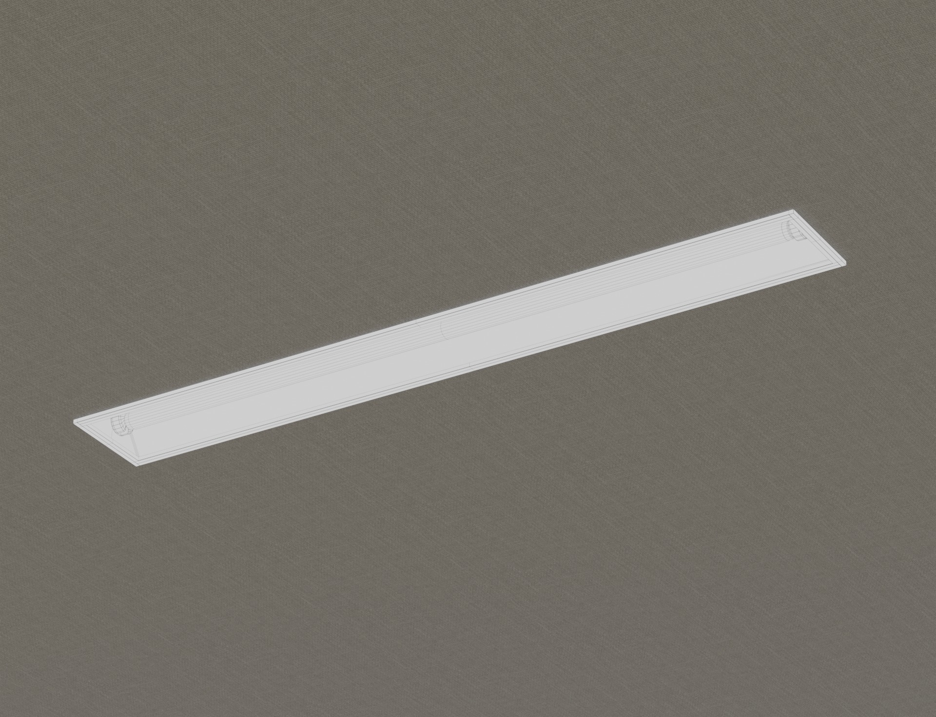 Fluorescent Lights-2 Low-poly 3D model_5