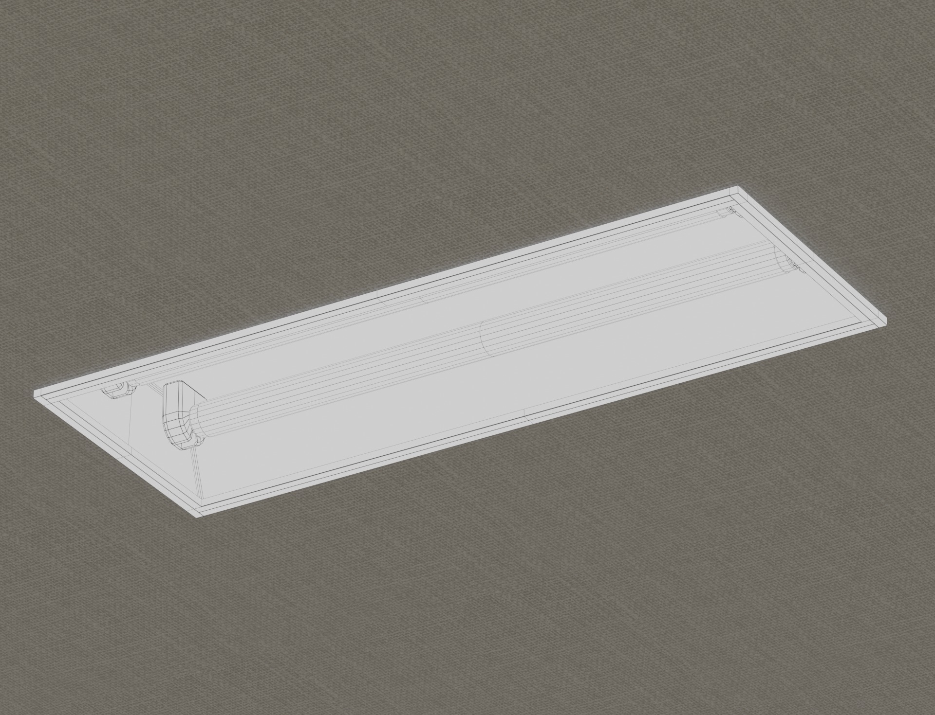 Fluorescent Lights-2 Low-poly 3D model_9