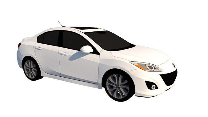 MAZDA 3 1 6 SEDAN 2010 Low-poly 3D model