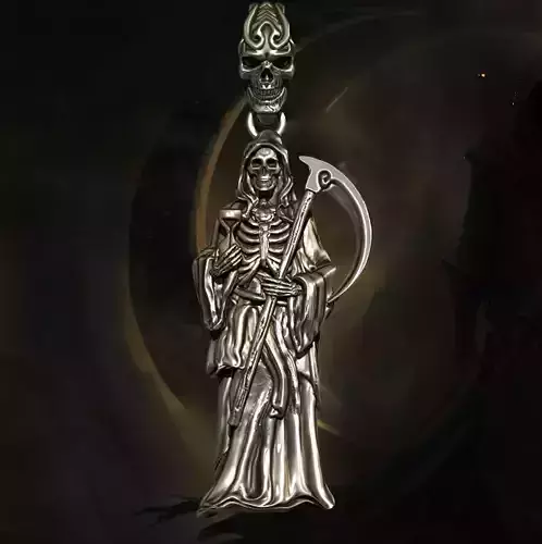 Grim Reaper Pendant 3D print model