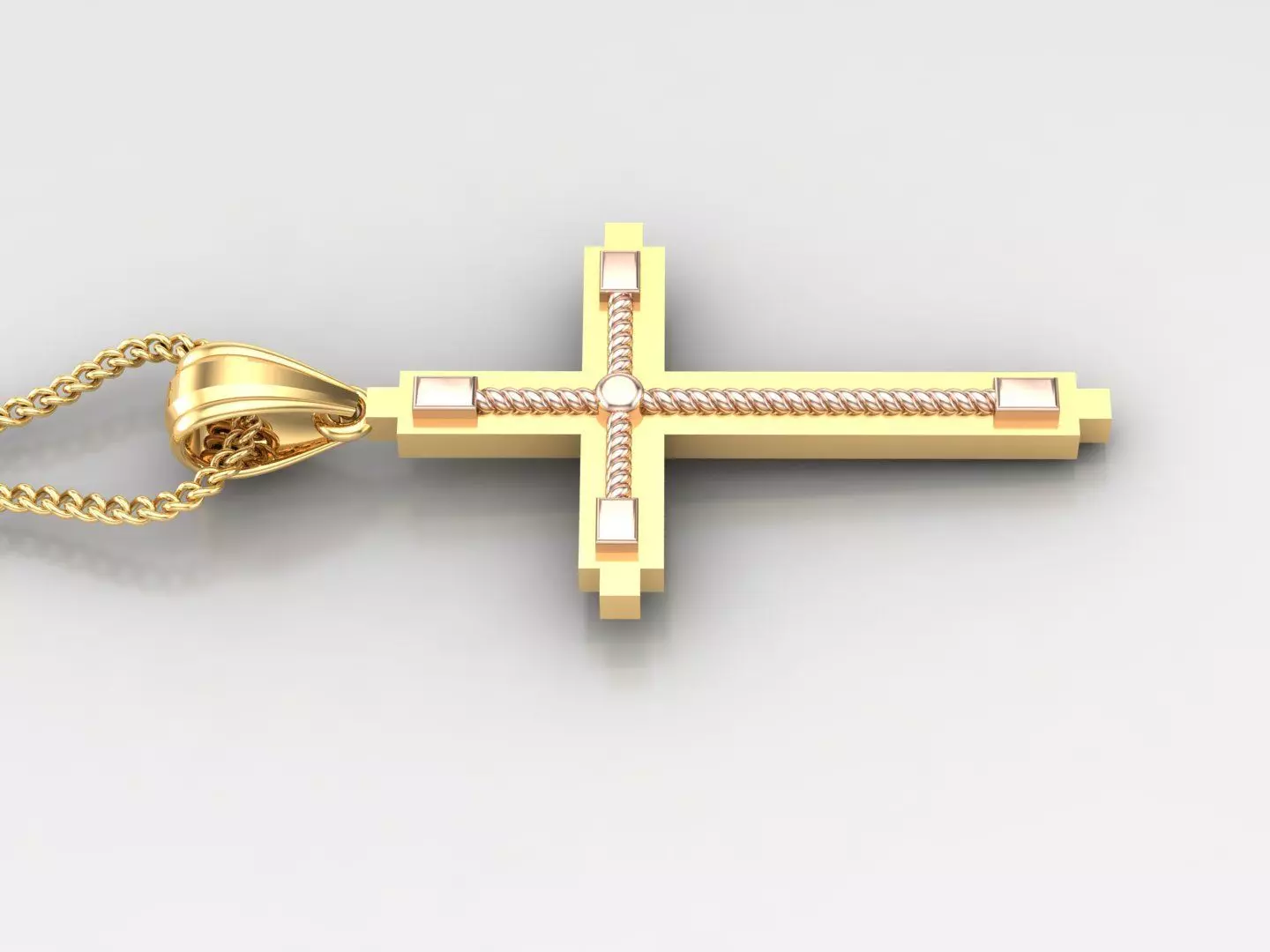 Jesus Christ Cross Pendant Print 4CP064 3D print model