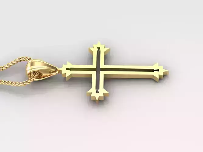 Jesus Christ Cross Pendant Print 4CP060