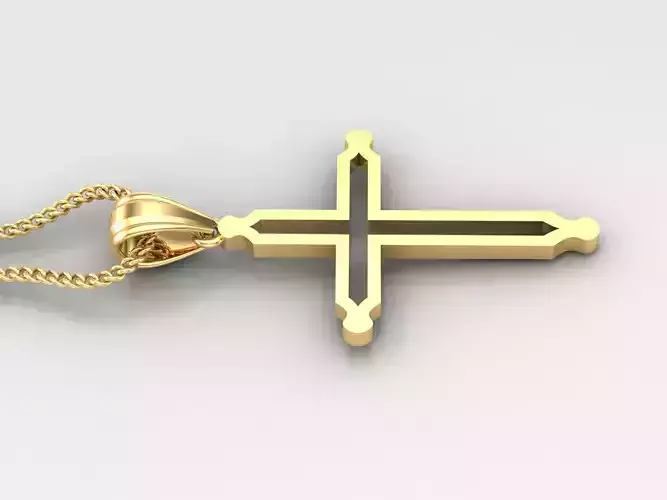 Jesus Christ Cross Pendant Print 4CP059