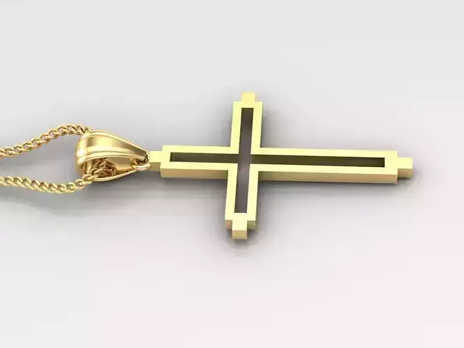 Jesus Christ Cross Pendant Print 4CP052