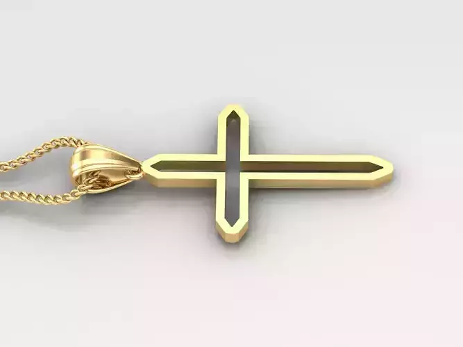 Jesus Christ Cross Pendant Print 4CP047