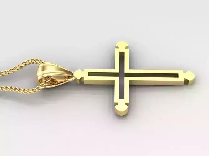 Jesus Christ Cross Pendant Print 4CP034