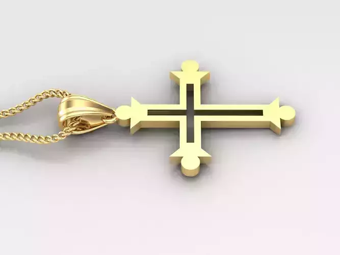 Jesus Christ Cross Pendant Print 4CP033